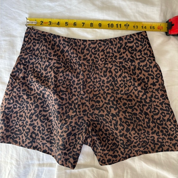 LOFT Brown and Black Animal Print Flowy Mini Shorts - Picture 6 of 7